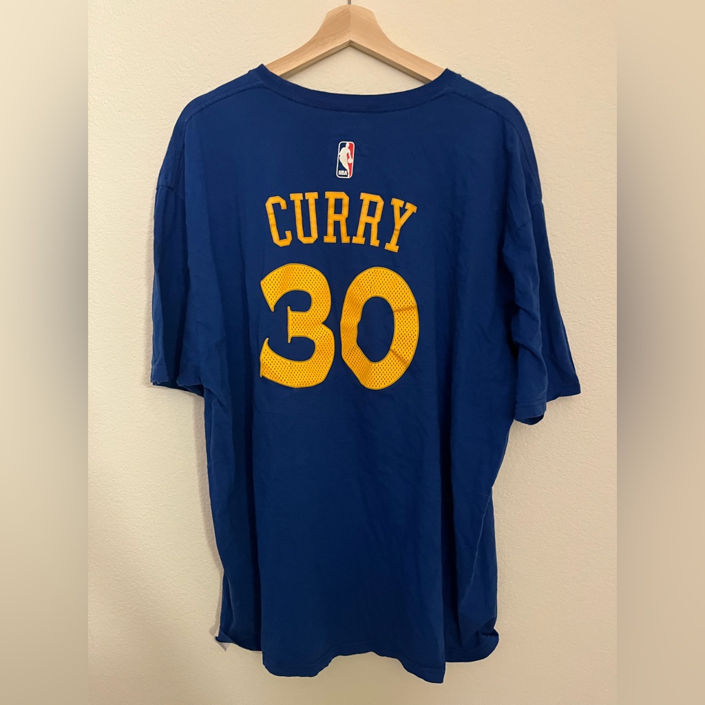 Adidas Mens Nba Stephen Curry Golden State Warriors #30 Tshirt 2xl